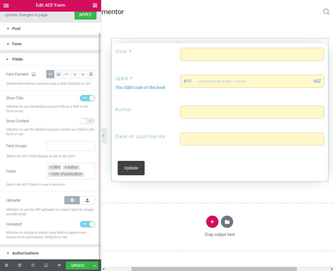 acf-front-form-for-elementor